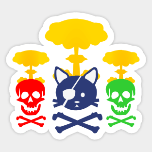 skull  boom Sticker